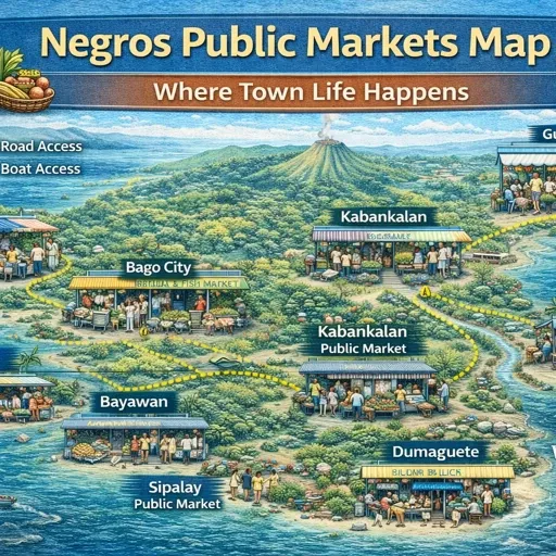 Negros Public Markets Map