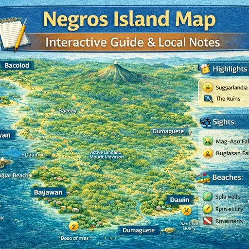 negros island map