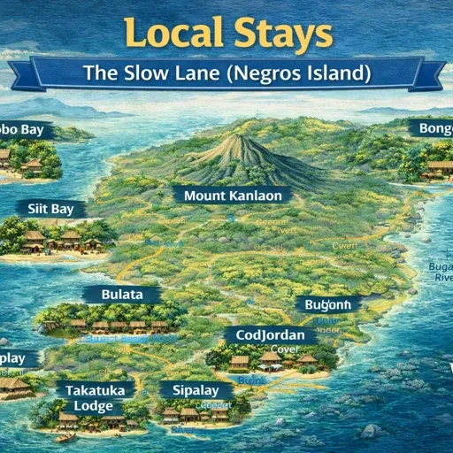 local stays map negros island
