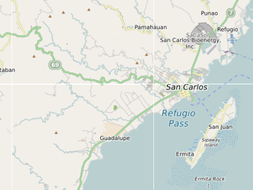 San Carlos & Sipaway Island Map
