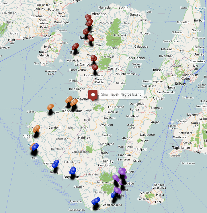 slow food trail map negros island