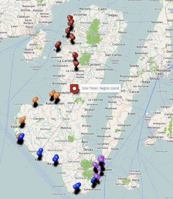slow travel map negros